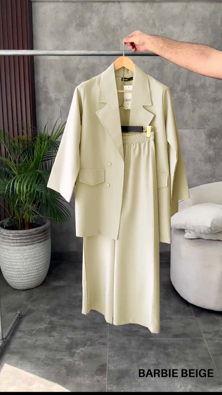 British Collar Loose Fit Blazer & Pants