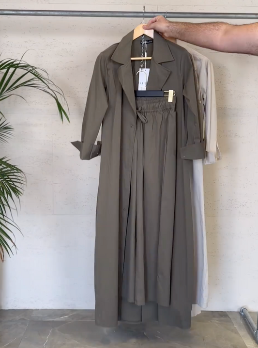 Western Trench Coat - (PRE ORDER / الطلبات المسبقة)