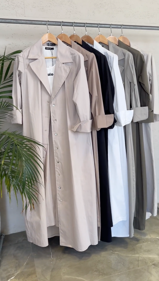 Western Trench Coat - (PRE ORDER / الطلبات المسبقة)