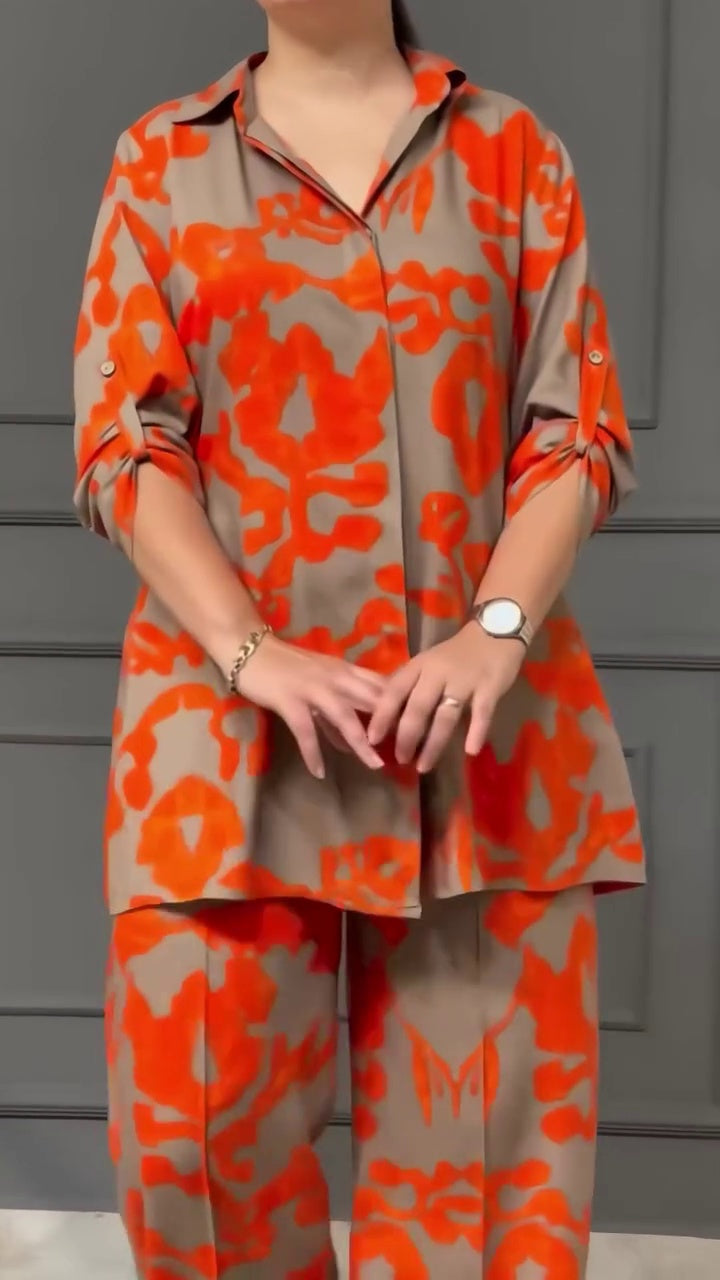 Ladies Abstract Co Ord Set