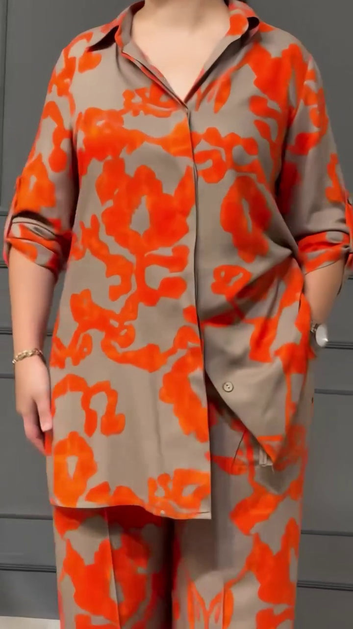 Ladies Abstract Co Ord Set