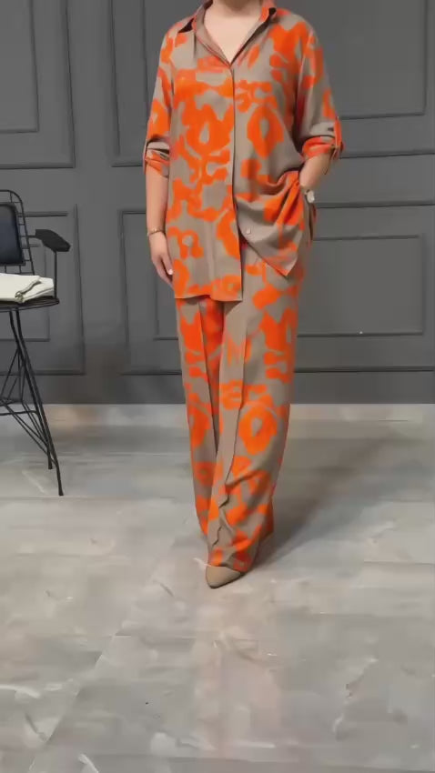 Ladies Abstract Co Ord Set